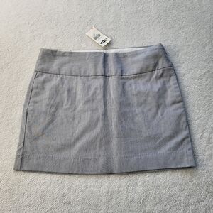 Old Navy Micro Blue Pin Strip Mini Skirt Women's Size 0 NWT